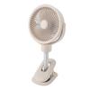 Oscillating Desk Clip On Fan Telescopic 4 Speeds Quiet USB Rechargeable Portable Small Stand Fan