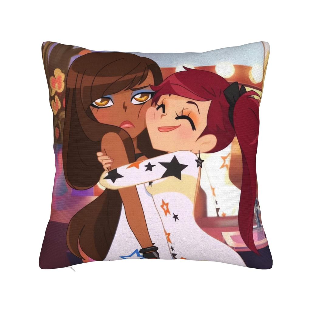LoliRock Kopo Music Girls Pillow Cover  Comfy Cushion Cover Cute Funny Pillow Case For Sofa Home Decor