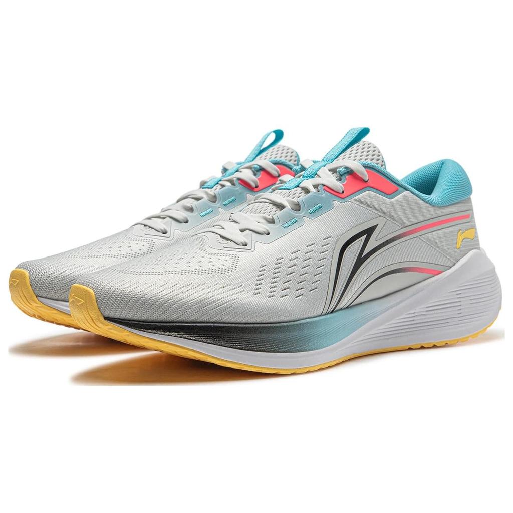 Li Ning MINE V2 Амортизирующие Скользкие Устойчивые к истиранию Низкие Беговые кроссовки Мужские Серый Синий ARST053-9
