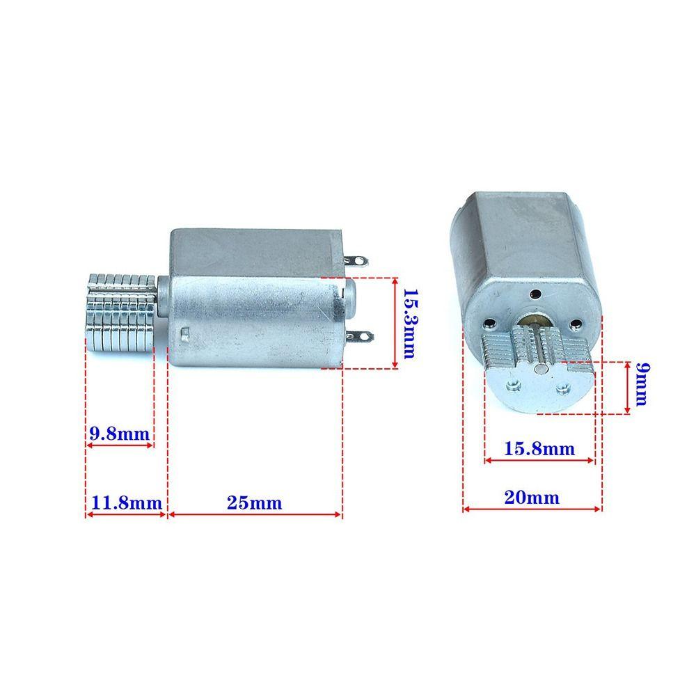 1Pcs 20mm Mini 130 Vibration Motor Mini 130 20mm Vibrating Motor for DIY Toy Model Feeder Machine