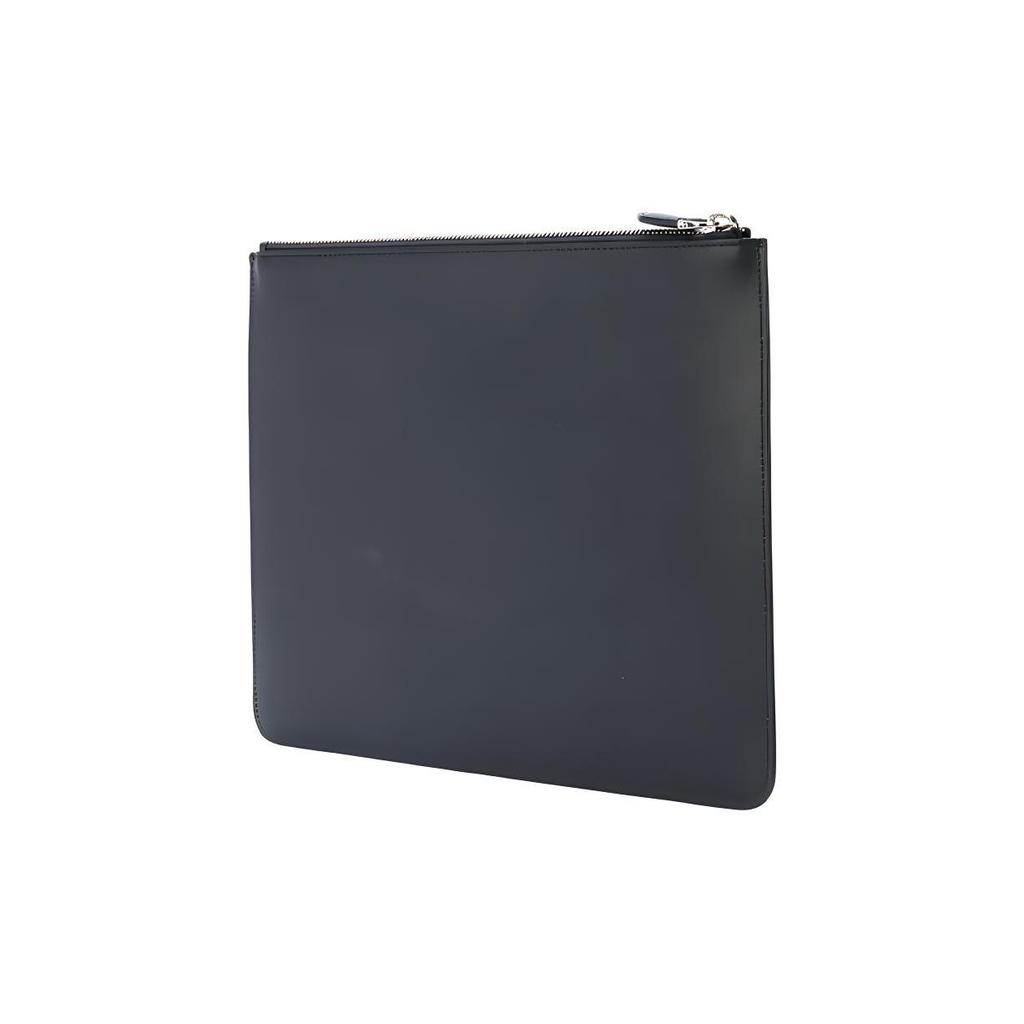 Givenchy Classic Five-Pointed Star Print Gold Logo Leather Clutch Unisex Clutch Black BK06072772-004