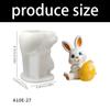Hare Eggs Silicone Molds Easter Candle Silicone Mould Food Safe Cake Fondant Baking Mould for Candle Soap Chocolate