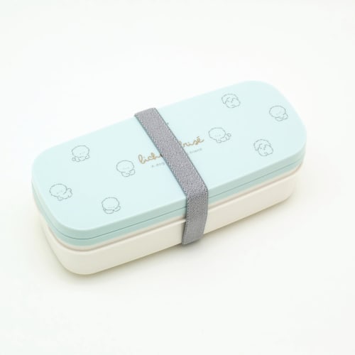 OSK (OSK) Two-Tier Nesting Lunch Box, 640ml, Mofreenu MLN, 16.5cm, Includes Chopsticks, Divider, Lunch Belt, Dishwasher and Microwave Safe, Made in Ja