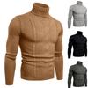 Мужской Модный Вязаный Пуловер Длинные Рукава Свободный Отложной Воротник Свитер