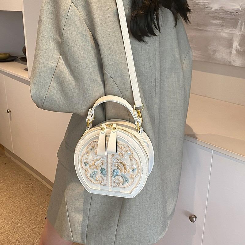 Сегодняшняя популярная маленькая сумка женская новая универсальная сумка через плечо лето изысканная портативная маленькая круглая сумка