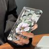 Прозрачный квадратный чехол-накладка для iPhone 16 ProMax 14 Pro Max 12 13 15 Plus 11 Защита от кислорода, Чехол с узором пионов