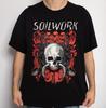 Винтаж Футболка Soilwork с коротким рукавом Хлопок Черная Все размеры Унисекс Рубашка KN142 Унисекс Футболка