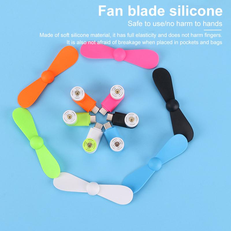 2In1 Mini Portable Mobile Phone Fan Cooler For Android For Iphone For Samsung For Huawei For Ipad