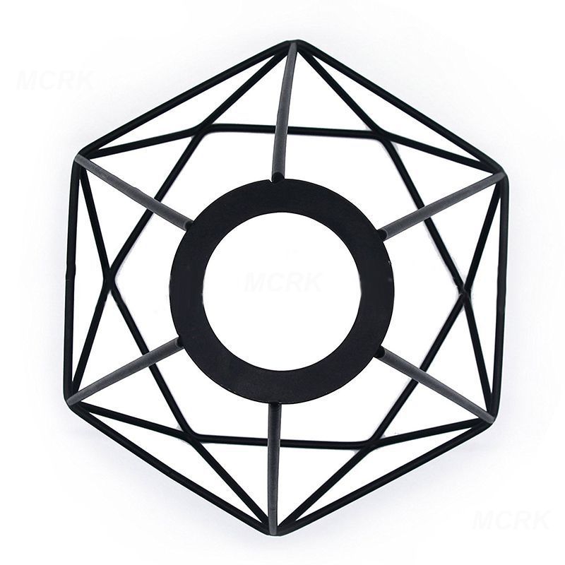 Абажур для лампы Металлический защитный каркас для светильника Абажуры в стиле ретро, промышленный, геометрический, абажур для светильника, металлический каркас для потолка, подвесной абажур