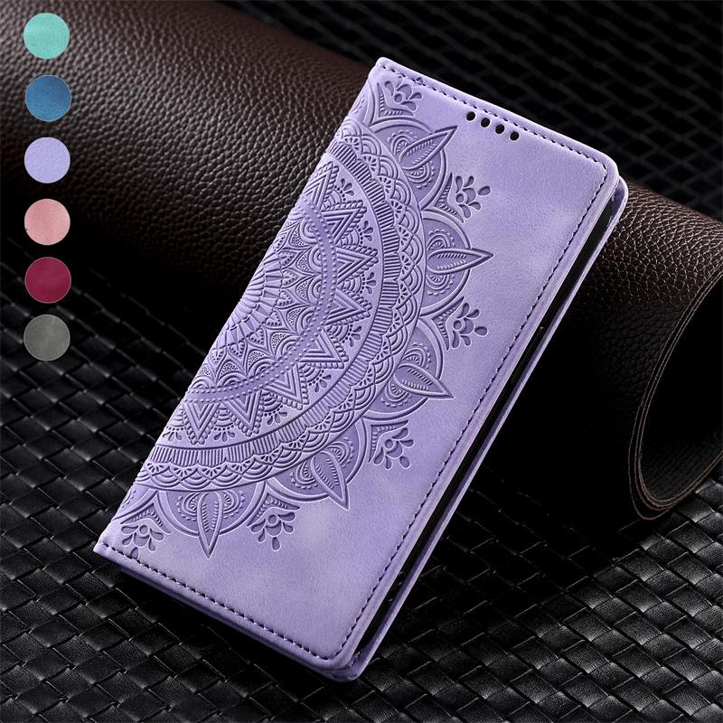 Чехол для Etui Oppo Reno14 Pro Чехол-книжка для Oppo Reno14 Pro Reno 14 Чехол Магнитный Кожаный Цветочный Узор Чехол для Телефона Fundas Coque