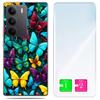 Etui Do Realme C75 / 14X 5G Obudowa Foto Case Plecki Motyle + Szkło 9H