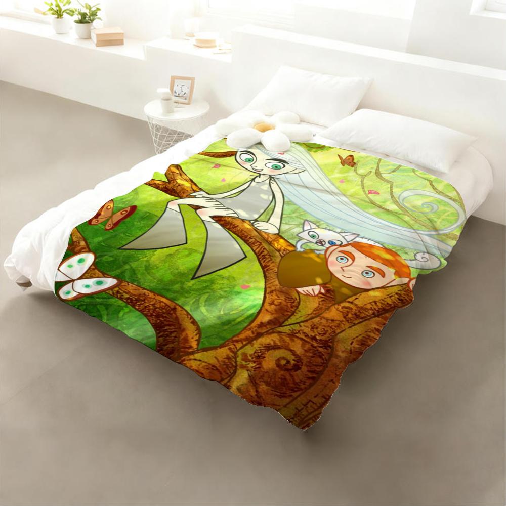 The Secret of Kells Throw Flannel Throw Blanket: Soft Kid-Friendly Warm Anti-Static All Season Washable Couch Bed Home
