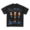 Goodfellas Ретро Свободная Покрашенная Вручную Баскетбольная Футболка Уличная Одежда Y2K Унисекс Футболка