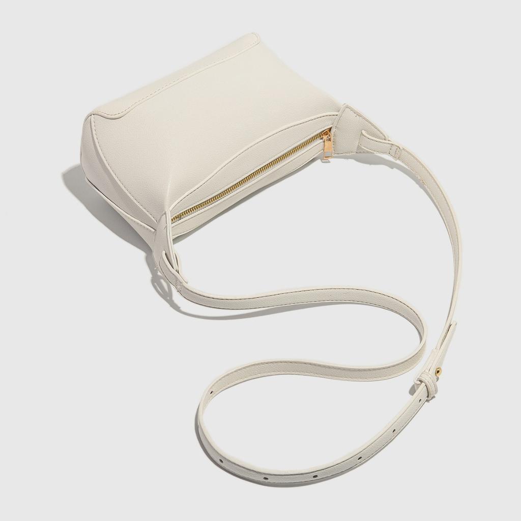 Simple Pu Leather Dumpling Bag Crossbody Small Square Bag Fashionable and Versatile Commuter Women's Bag Kite Lunch Box Bag Women