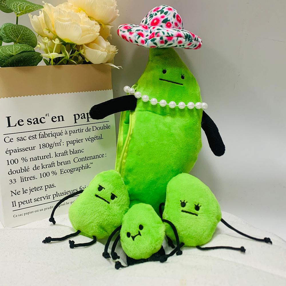 TreasuringU New 31cm Secret Staycation Plush Toys Edamame Family Dolls Kids Plant Stuffed Plushie Toy Birthday Gifts