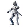 Armor Knight Action Figure with Accessories Movable Joints 3D Printed Medieval Warrior Soldier Model Toy Stress Relief Articulated Dummy Decoration