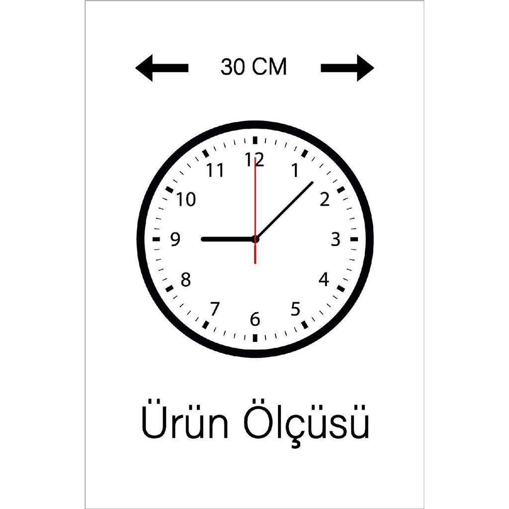 Decorative Children's Room Wall Clock 30x30cm