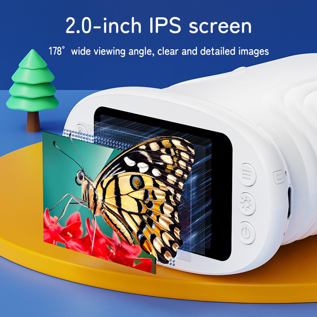 Ручной цифровой микроскоп для детей 1000X 2.0 Экран Портативный Перезаряжаемый Телескоп