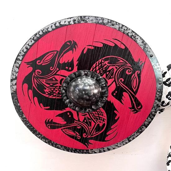 60,96 см Средневековый деревянный щит викинга с драконом, настенный декор, искусство из дерева, декор для дома ручной работы, подарок на День отца для него