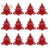 12Pcs Christmas Tableware Holder Flatware Bag Xmas Tree Cutlery Pockets Dinner Knife Fork Covers for Holiday Home Party Decorations