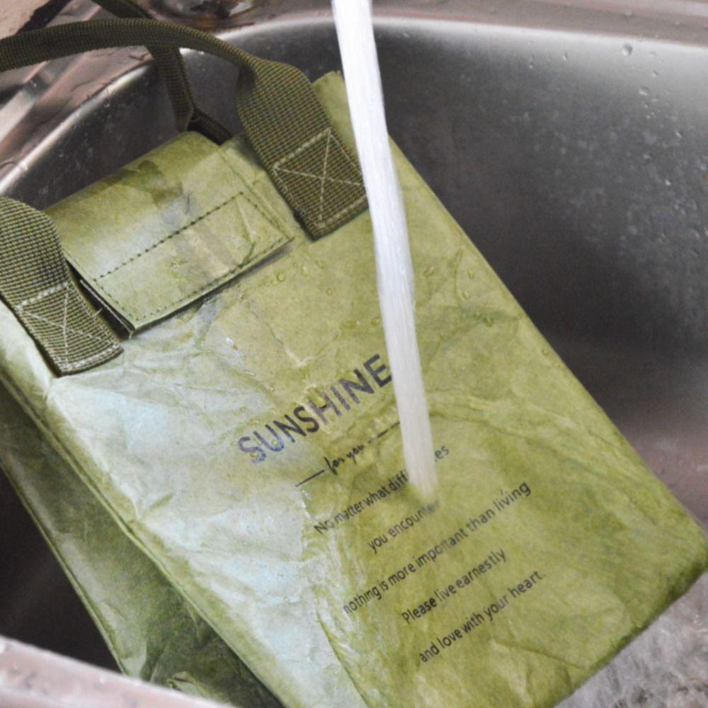 Waterproof Outdoor Picnic Storage Bag Dupont Paper Tote Bag Lunch Bag