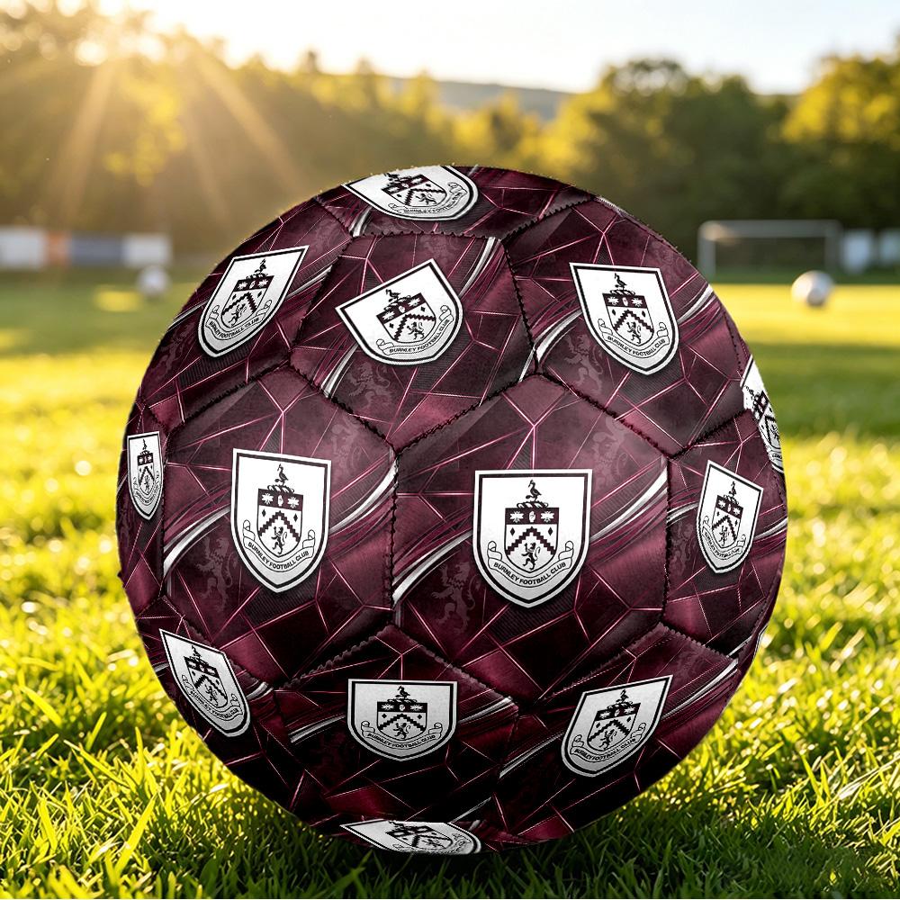 Футбольный мяч Burnley Football, размер 5, с принтом, противоскользящий, для взрослых, сувенир для футбольных фанатов