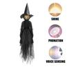Halloween Voice Control Induction Luminous 1 People Holding Hands Witch Hen Party Backdrops Halloween Birthday Party Decoration