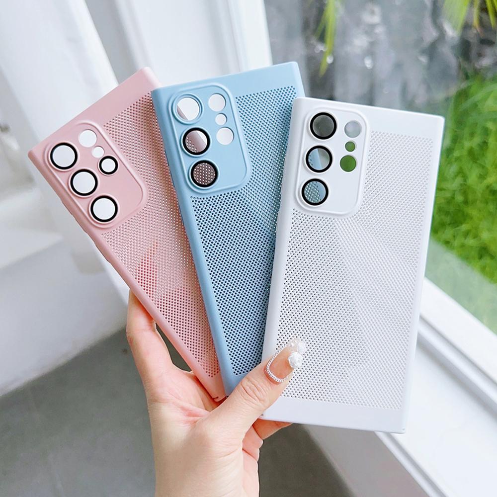 Ultra Thin Heat Dissipation Phone Case For Samsung Galaxy 20 S23 S24 Ultra S22 Plus S21 FE S20 A73 A53 A54 A52 A32 Cover