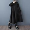 Long Sleeve Oversized Cotton Vintage New In Dresses for Women Casual Loose Spring Autumn Shirt Dress Elegant Clothing
