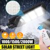 30/60/90 светодиодный солнечный фонарь уличный фонарь 1000/2000/3000 Вт супер яркий радар датчик движения открытый садовый настенный светильник для безопасности