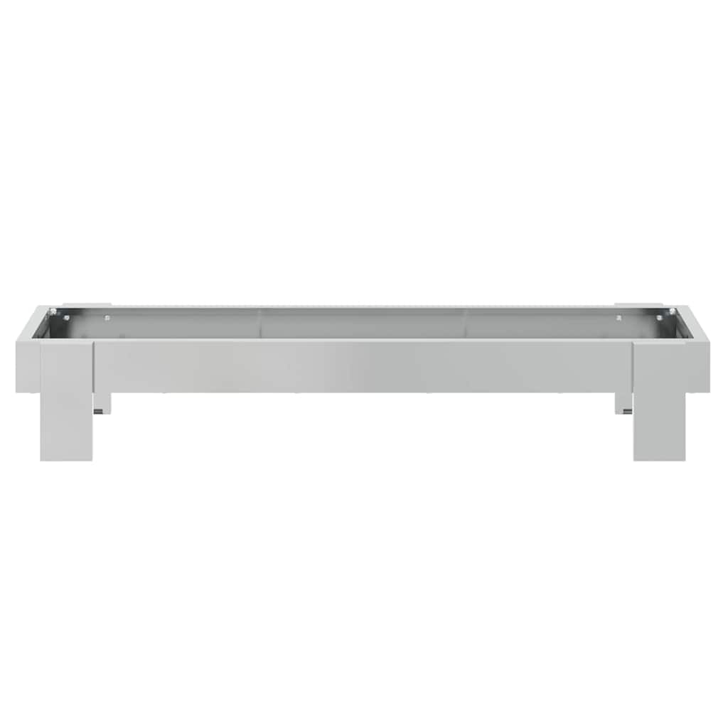 Chicken Feeder Trough Silver 80 x 28 x 13.5 cm Galvanized Steel