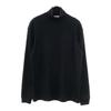 KUON Wool Long Sleeve High Neck Cut S Black Shoulder Patch Pullover Men's Used