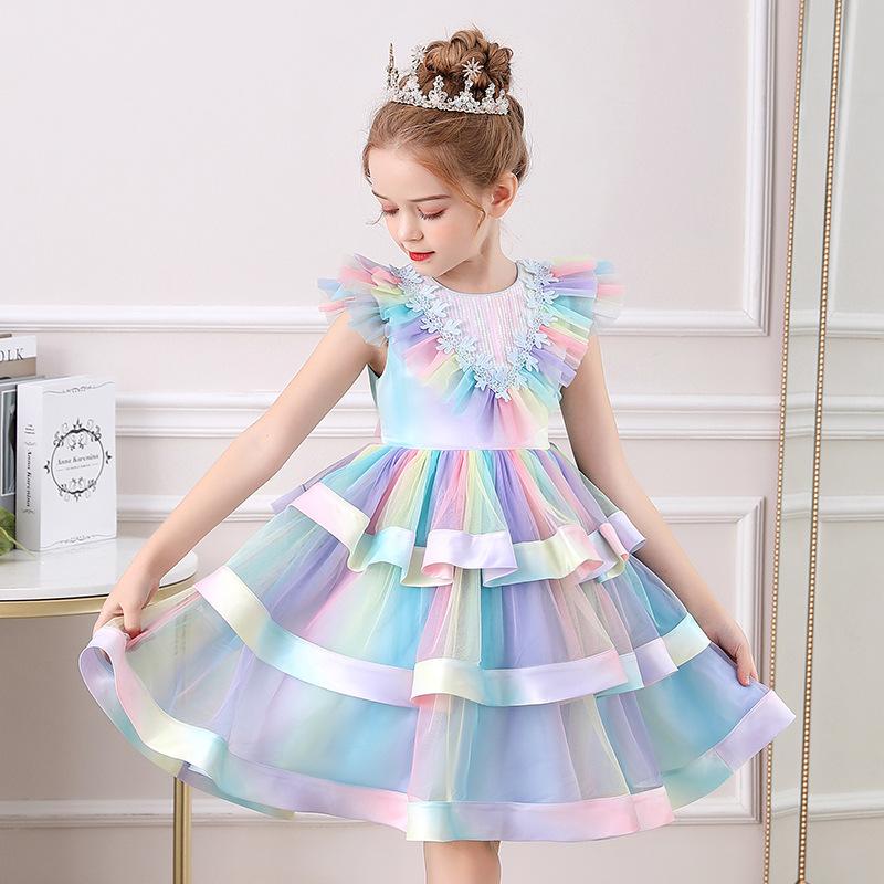 Платье на день рождения для маленьких девочек с блестками, одежда для крещения новорожденных, свадебная одежда для новорожденных, элегантное праздничное платье на крестины, одежда