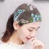 Thin Flower Pattern Headband Multicolor Lace Headwear Fashion Embroidered Headscarf  Summer