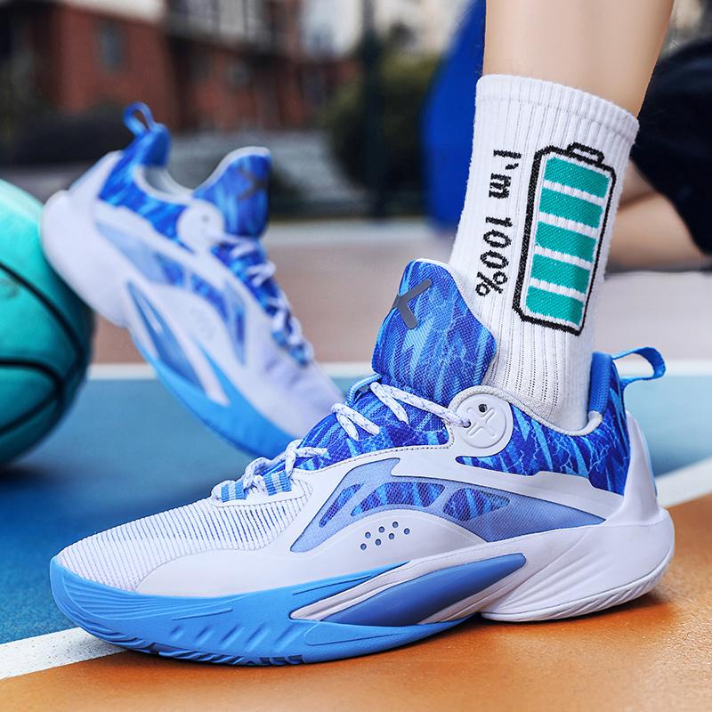 2025 New Support Shock-absorbing Wear-resistant Anti-slip Professional Basketball Shoes Male Students Low-top Sports Shoes