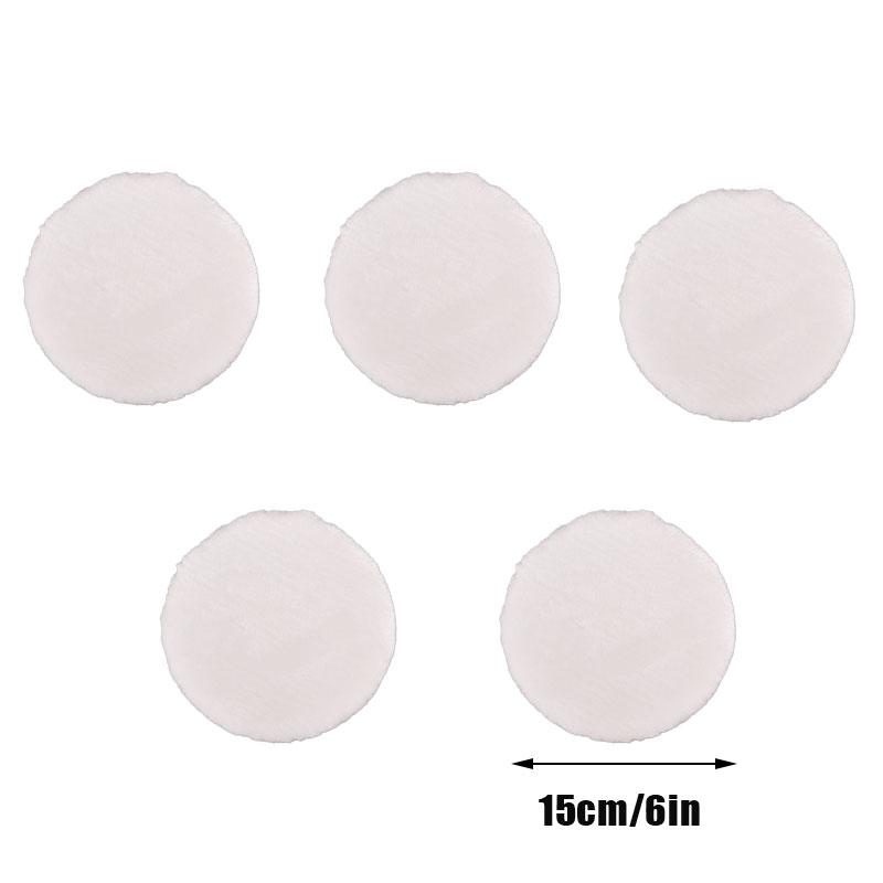 5 шт. Универсальный полировальный набор Мягкий шерстяной полировальный чехол Белые диски для полировки автомобиля