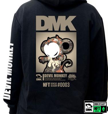 Dmk_Hoody_139 Худи Художник-граффити Дьявольская Обезьяна Dmk Персонаж NFT Худи Худи