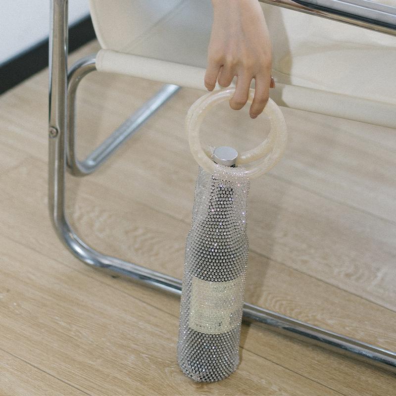Hand-Woven Wine Storage Net Bags Portable Handbag With Bracelet  Wine Bottle Bags Tote Bags Mug Carrying Pockets Home Wine
