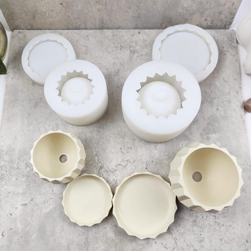Small Flower Pot Silicone Mold Diy Succulents Concrete Flower Pot Vase Plaster Cement Clay Mold Plant Holder Mold