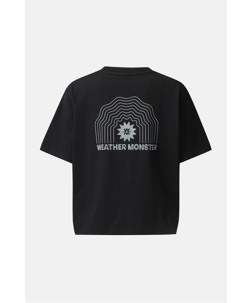 Koolongseupocheu Wm Женская укороченная футболка с принтом, короткий рукав 8Htcm26204Blk