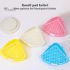 Small Pet Toilet High Fence Detachable Hollow Platform Easy Cleaning Rabbit Litter Pan Animal Potty Trainer Bunnies Corner Toilet Box Ferret Hamster