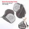 Professional Pet Grooming Towel, Ultra Absorbent Microfiber Drying Mitt with Hand Pockets for Dog & Cat Bathing