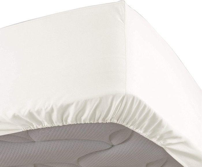 Draps Housse - PROMO LINGE - Percale - 190x140cm - Blanc