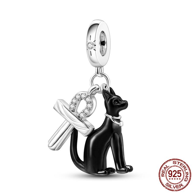 100% 925 silver Animal Series Bulldog Zebra Squirrel Charms Fit Original 925 Bracelet DIY Jewelry Making Women Gift