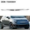Хромированный верхний молдинг-накладка решетки радиатора для Fiat Five Hundred 2007-2015 годов выпуска