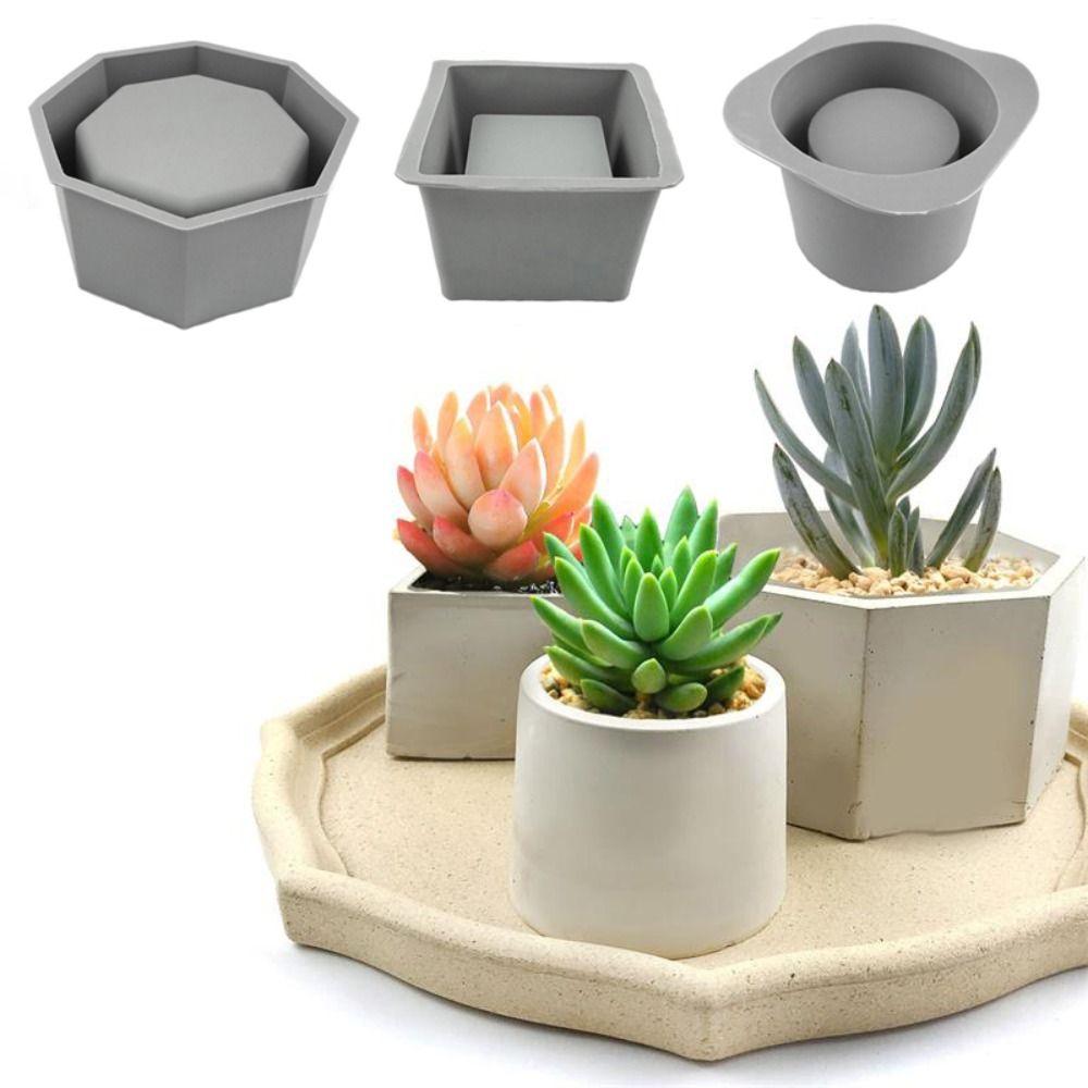 Смола Эпоксидная Форма для Цветочного Горшка Без запаха Силиконовая форма Удобная Форма для Бетона Ваза