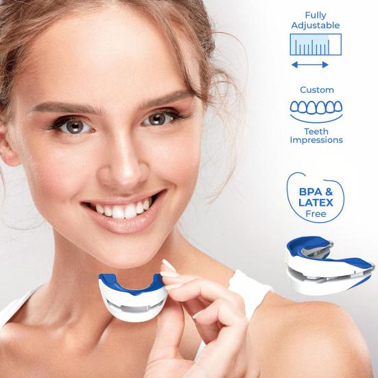 Противохраповая капа регулируемая BPA латекс без BPA мужчины женщины универсальный лучший ночной сон против храпа капа устройство