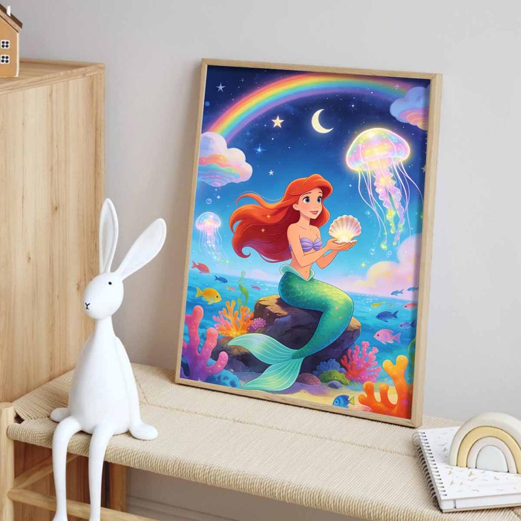 Disney Тематический набор для алмазной мозаики Русалочка Ариэль DIY украшение для дома для начинающих и любителей рукоделия