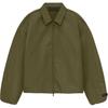 Fear of God Essentials Textured Nylon Trucker Jacket Military Men Outerwear Green 202BT246385F