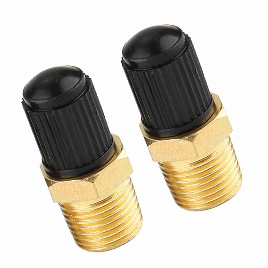 2Pcs 1 8  NPT MPT Brass Air Compressor Tank Fill Valve
